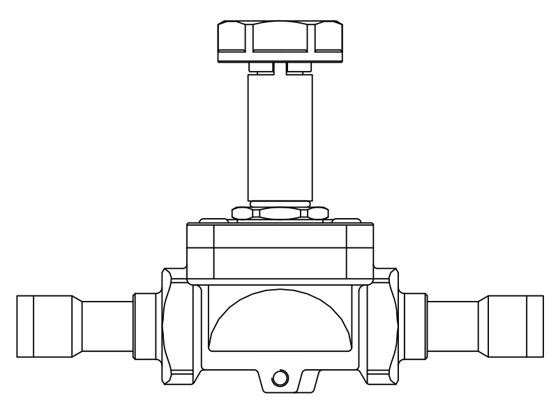 常閉電磁閥1078N/5S,內連焊接接頭,隔膜先導式