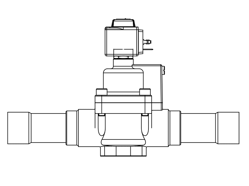 常閉電磁閥1079/17A6,內連焊接接頭,活塞先導式