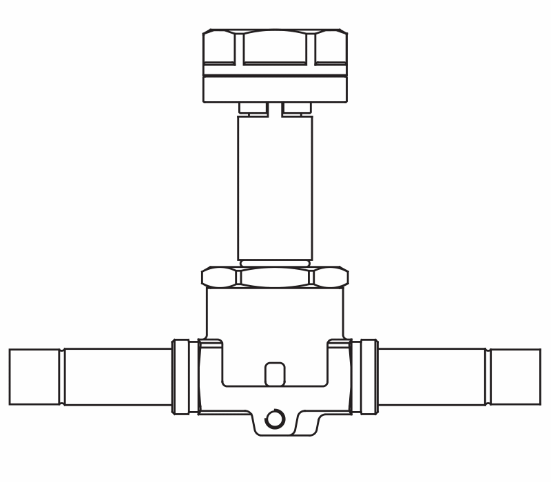 常開電磁閥1168/M10S,內連焊接接頭,隔膜先導式