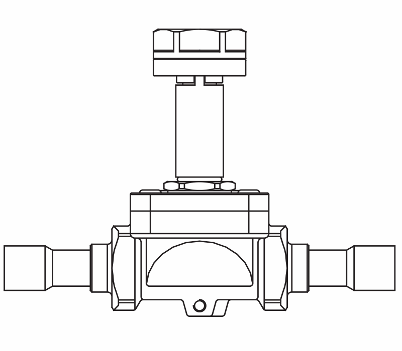 常開電磁閥1178/M12S,內連焊接接頭,隔膜先導式