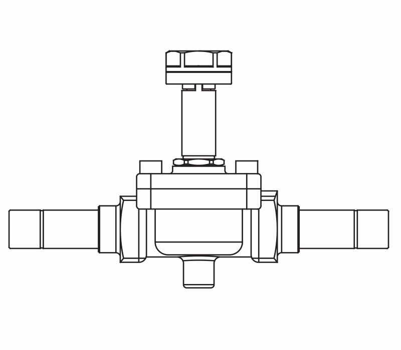 常開電磁閥1198/5S,內連焊接接頭,隔膜先導式