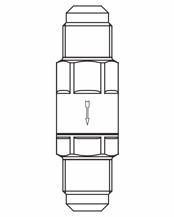 止回閥3112/6,SAE擴口接頭直通