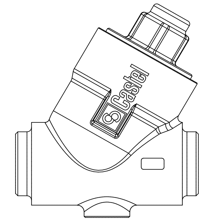 止回閥3124N/11,黃銅ODS,連接直通