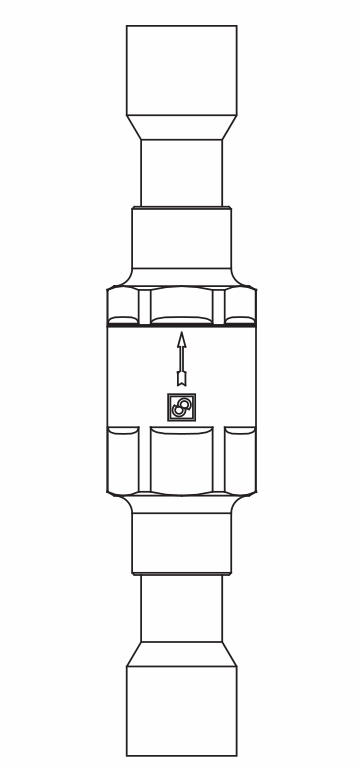 止回閥3133/M10,紫銅ODS,連接直通