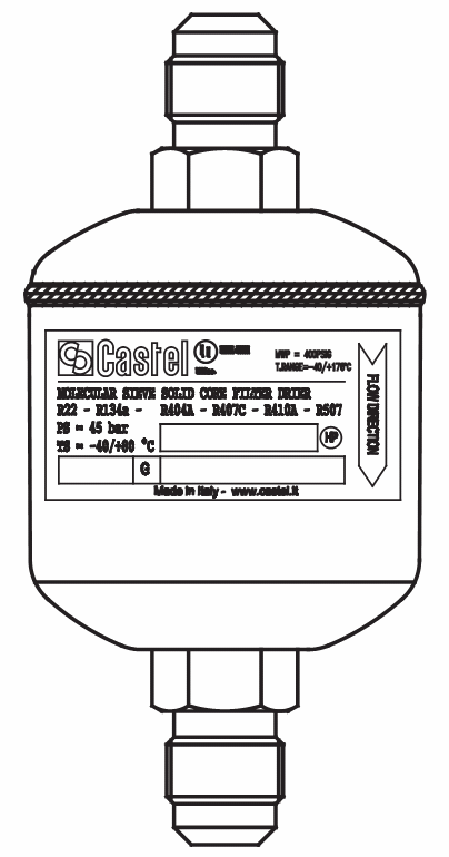 脫水過濾器4208/4,實芯,80%分子篩,20%氧化鋁