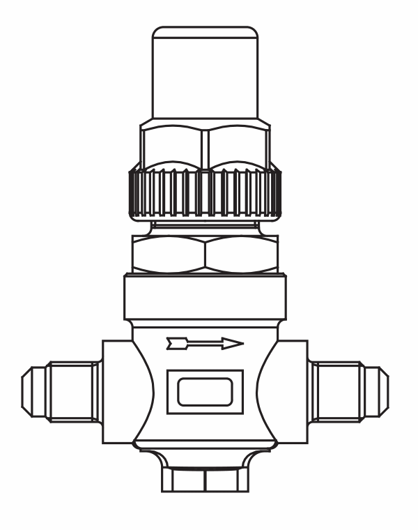 頂蓋閥6410/4,SAE喇叭口直螺紋接頭