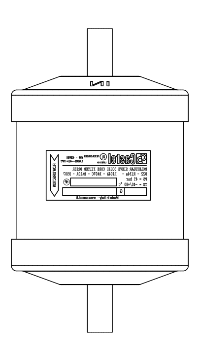 實心干燥過濾器D316/M12S,100%分子篩,SAE連接